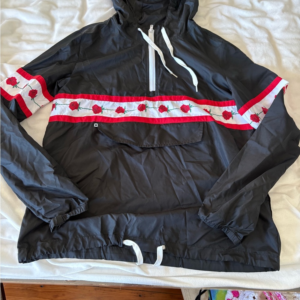 Black and Red Empyre Windbreaker Jacket